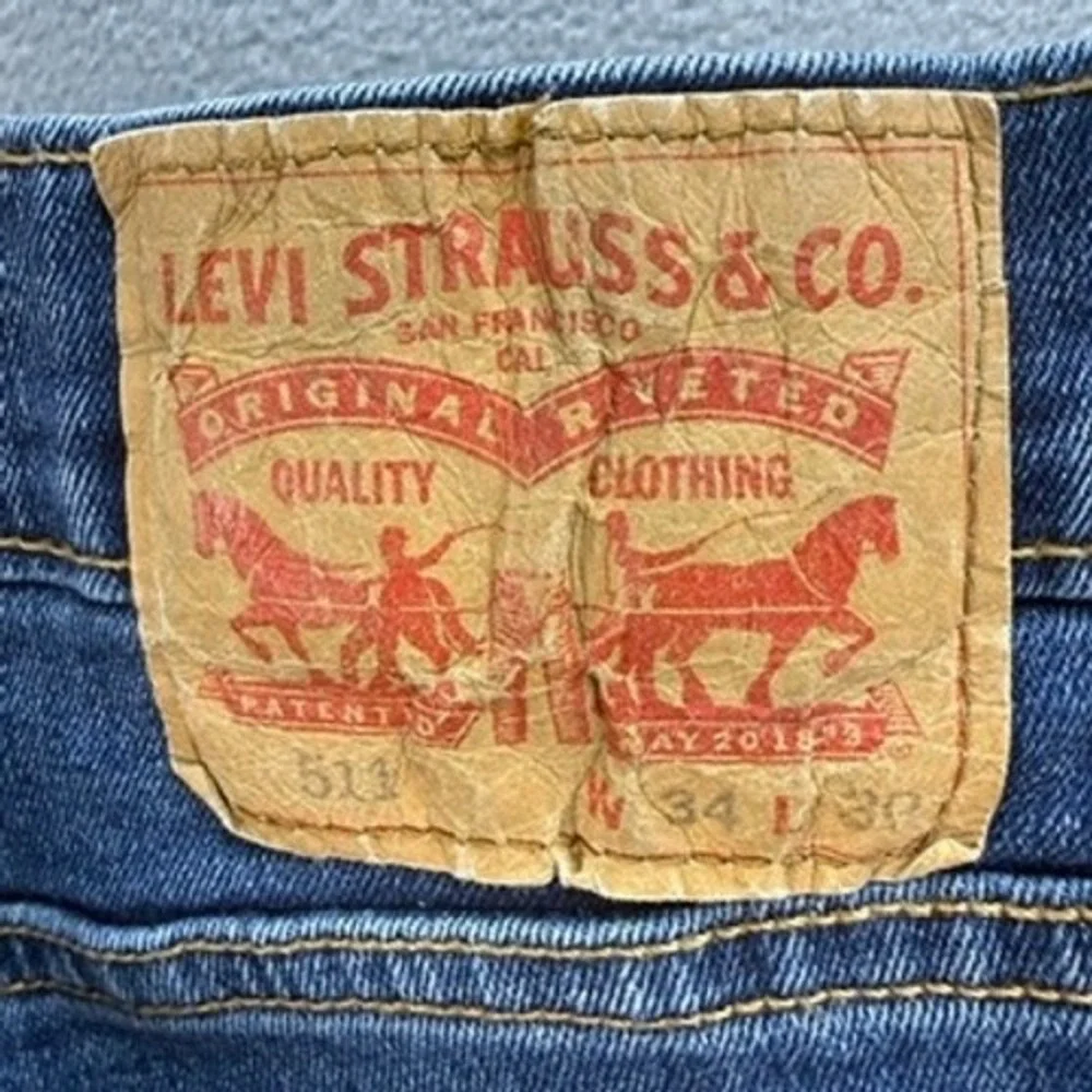 Levis 511 Slim Fit Jeans Mens 34x30 (FIT 33x29) Blue Denim Stretch Casual Work